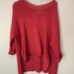 She + Sky One Size Maroon Sweater